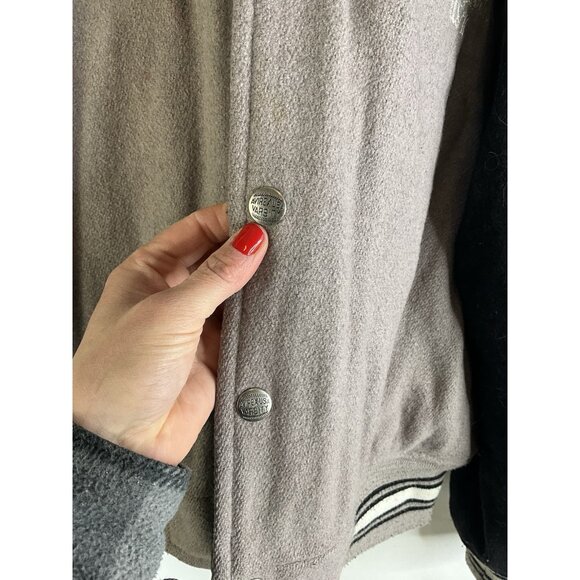 Vintage Avirex Wool Chain Stitched Spell Out Varsity Bomber Coat Mens XL - Picture 5 of 12